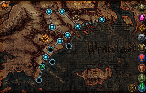 Act 1 route map