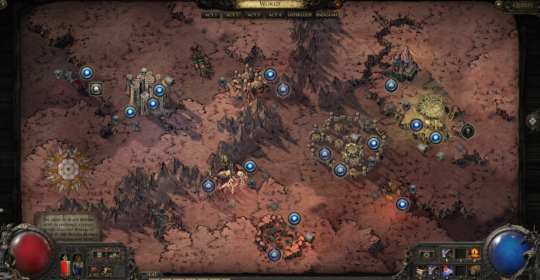 Act 2 — Vastiri to The Dreadnought world map